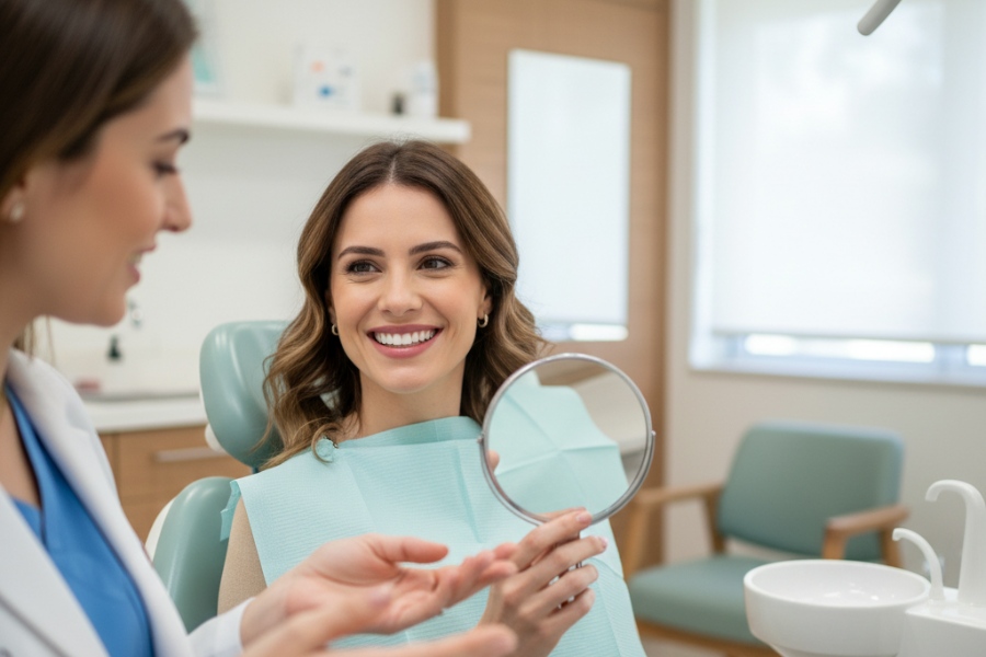 Sorriso transformado com lentes de contato dental São Luís mostrando naturalidade e estética em destaque.